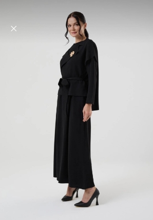 Resim YELEKLİ TRİKO ELBİSE