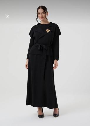 Resim YELEKLİ TRİKO ELBİSE